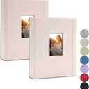 Vienrose Mini Polaroid Photo Album Book 208 Photos 2x3 Inch Pictures for Fujifilm Instax Mini 7s 8 9 11 25 26 40 50s 90 Evo Z2300 Instant Camera, Polaroid Snap Beige 2 Pack