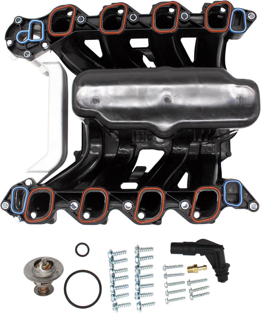 Upper Intake Manifold Compatible with 615-188, 5.4L Ford E-150,Club Wagon, E-250, E-350, E-450, F-150, F-250 Super Duty, F-350, Econoline, Excursion, Expedition. exclude coolant heated pcv