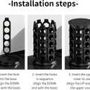 SAVORI Coffee Pod Storage Carousel Holder Organizer Compatible with 40 Keurig K-Cup Pods (Black)