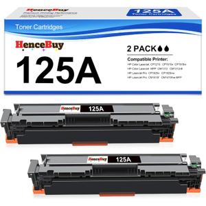 125A Toner Cartridge High Yield Compatible for HP 125A Color Laserjet CM1312 MFP CM1312nfi CP1515n CP1518ni CP1215 CP1515n Printer (2 Pack-Black)