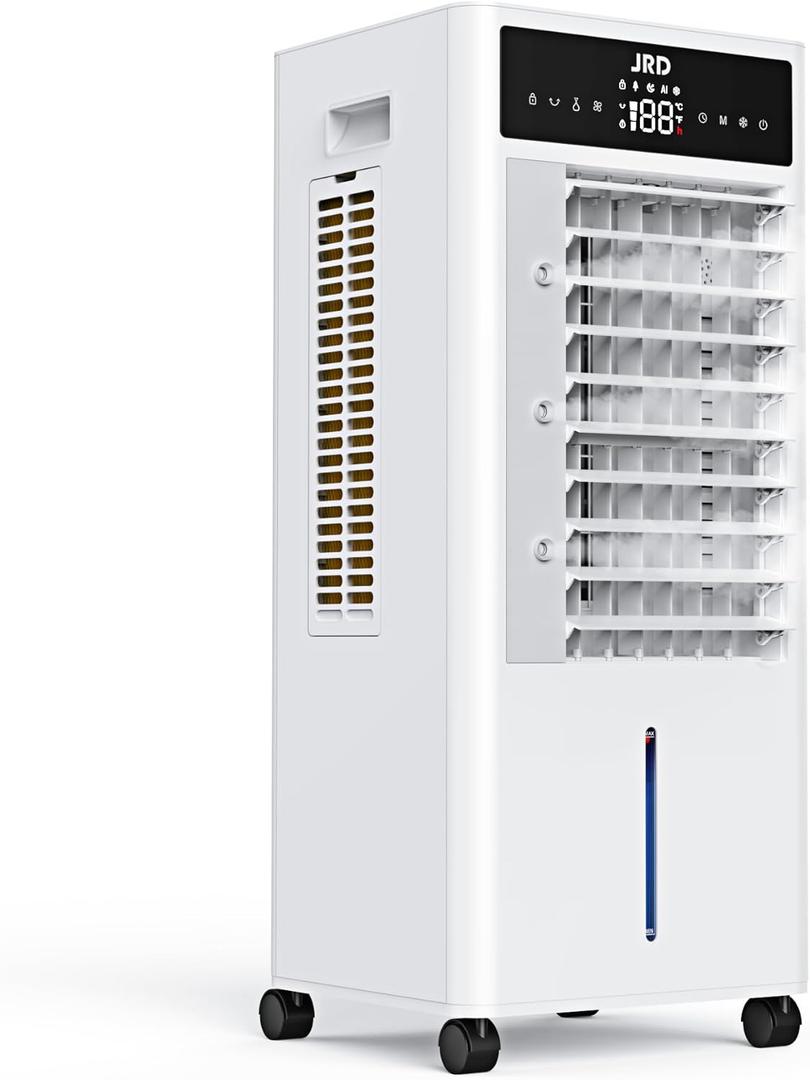 JRD Air Cooler with 4 Ice Pack, Timer Auto-off Cooling Fan for Home