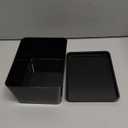 CHANCETSUI Storage Bins With Lids Plastic Containers: Multipurpose Stackable Storage Container Bins With Lid For Home And Office Organization, Small Storage Bin, 2 Pcs 5x7 Storage Container, Black