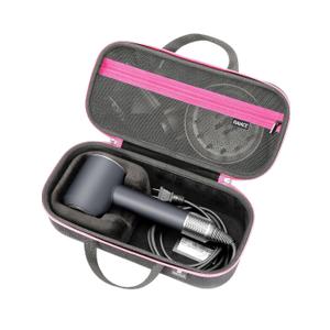 RAIACE Hard Storage Case Compatible with Dyson Hair Dryer, Travel Carrying Bag. (for sale is case only). - Black(Black Lining) Black