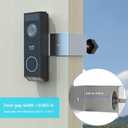 Anti-Theft Mount for eufy Security Video Doorbell E340, Doorbell Camera Holder for eufy doorbell e340, Doorbell Mounting Bracket Corner Mount Wedge Stand Kit Accessory for Eufy Video Doorbell E340