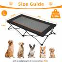 Elevated Dog Bed for Large Dogs, Foldable Dog Cot Bed for Camping