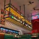 Ceiling Wine Glass Rack with light, Acrylic Hanging Wine Rack with Glass Holder and Transparent Shelves, Wine Bottle Holder Goblet Stemware Racks Modern Home Bar Coffee Decor Rack (39.3IN /100CM)