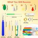 20 PCS Seam Ripper Kit for Sewing, Needle Threader, Thread Snips, Thimble, Tape Measure, Tailors Awl, Large Thread Remover and Small Stitch Ripper Sewing Supplies and Accessories for Craft