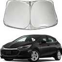 Car Windshield Sun Shade Sunshade Compatible with Chevy/Chevrolet Cruze 2016-2020 Accessories, Foldable Car Front Window Sun Shield Visor