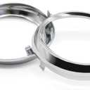 Automotive Fog Light Lamp Bezel Cover Compatible with Sienna SE 2012-2017 Fog Light Cover Chrome Trim Rings 52713-08020 52712-08020