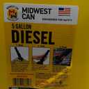 Midwest Can 8610 5 Gallon Diesel Can w/Quick Flow Spout