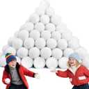 Christmas Decorations Indoor,60 PCS 2 Inch Fake Snowballs for Kids Indoor Fight Set Game for Family Party, New Years Eve Party Supplies 2026 for Grandkids Kids Adults Fun Xmas School Carnival Holiday