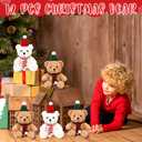 Hungdao 12 Pcs Valentine Bear Stuffed Animal Plush Toys Bulk 9.84 Inch Small Cute Bear with Heart Adult Gifts for Girlfriend Birthday Party Wedding Mother's Day