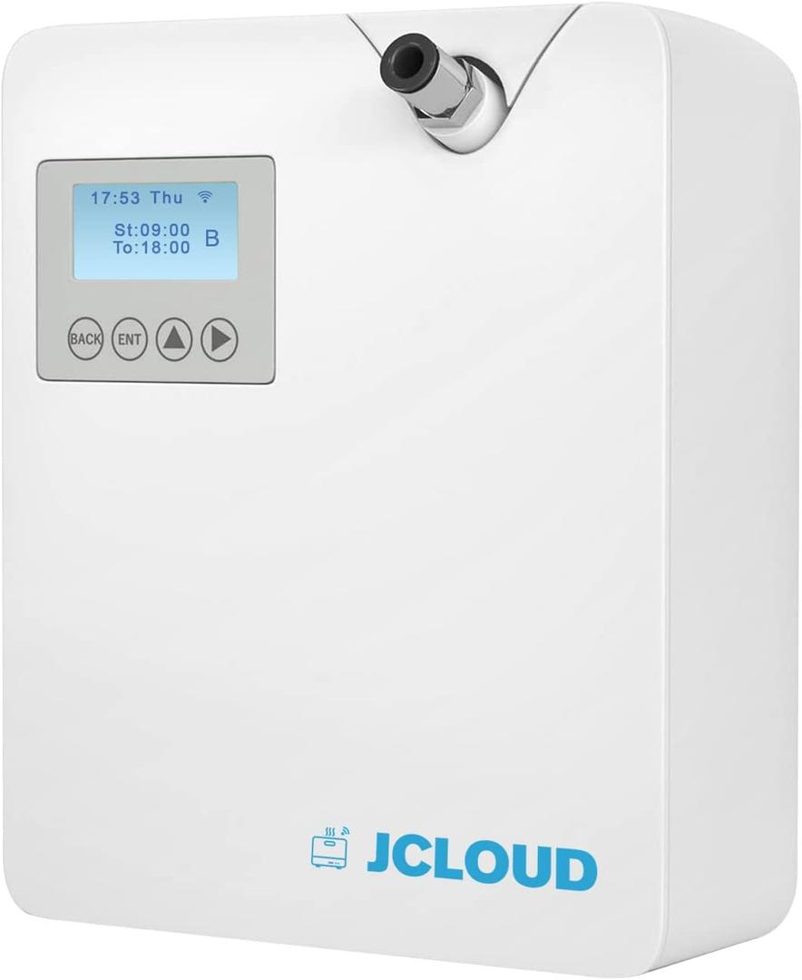 JCLOUD Smart Scent Air Machine with Cold-Air Tech for Home, Hotel Scent Diffuser, Waterless Essential Oil Diffuser 300ML, HVAC Scent Diffuser for Essential Oils for Large Room, Office, Spa (White)