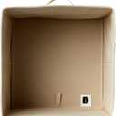 Amazon Basics Collapsible Fabric Storage Cubes Organizer with Handles, Sturdy Storage Bins for Organization, 10.5" x 10.5" x 11", Beige, 6-Pack