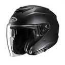 HJC i31 Solid Open Face Motorcycle Helmet, DOT Approved (Semi Flat Black, Large)