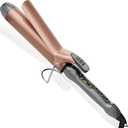Thirtek 1 1/2 Inch Large Curling Iron with 1.5 Inch Ceramic Tourmaline Barrel, 15 Temps (180F-450F) for Fast, Long-Lasting, Smooth Salon Finish, 60-min Auto Shut-Off, Dual Voltage Hair Curler (Copper Brown)