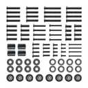 Universal TV Mount Hardware Set, Screw Kit Set, M4 M5 M6 M8 Screws Spacers and Washers for TVs Upto 80 Inch, 88 PCS Replacement Hardware Kit