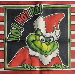 Grinch Christmas Pillow Covers - Set of 4 - Fits 18" x 18" Pillows - Red & Green