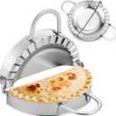 Stainless Steel Tortilla Sealer Crimper - Tacos Tortilla Maker for 6 Inch Burritos, Tacos, Quesadillas, Dumplings - Mess Free Cooking