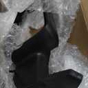 Left Driver Side Mirror Fits 2019 2020 2021 2022 2023 2024 2025 Ram 1500 With Power Folding Heated Turn Signal Puddle Light Blind Spot Temperature Sensor Matte Black Replace#68462771AB(9+6Pins)