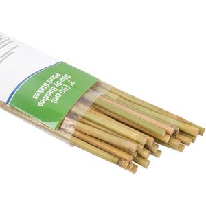 Natural Bamboo Poles, 3 Feet Bamboo Sticks for Plants, Wood Garden Stakes for Tomato, Bean, Flowers, Trees Potted and Climbing Plants, 25 Pack