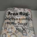 Anidaroel 48"x60" Office Chair Mat for Hardwood Floor, Anti-Slip Computer Chair Mat for Rolling Chair, Taupe Office Floor Mat for Tile Floor, Low Pile Non Curling Under Desk Rug