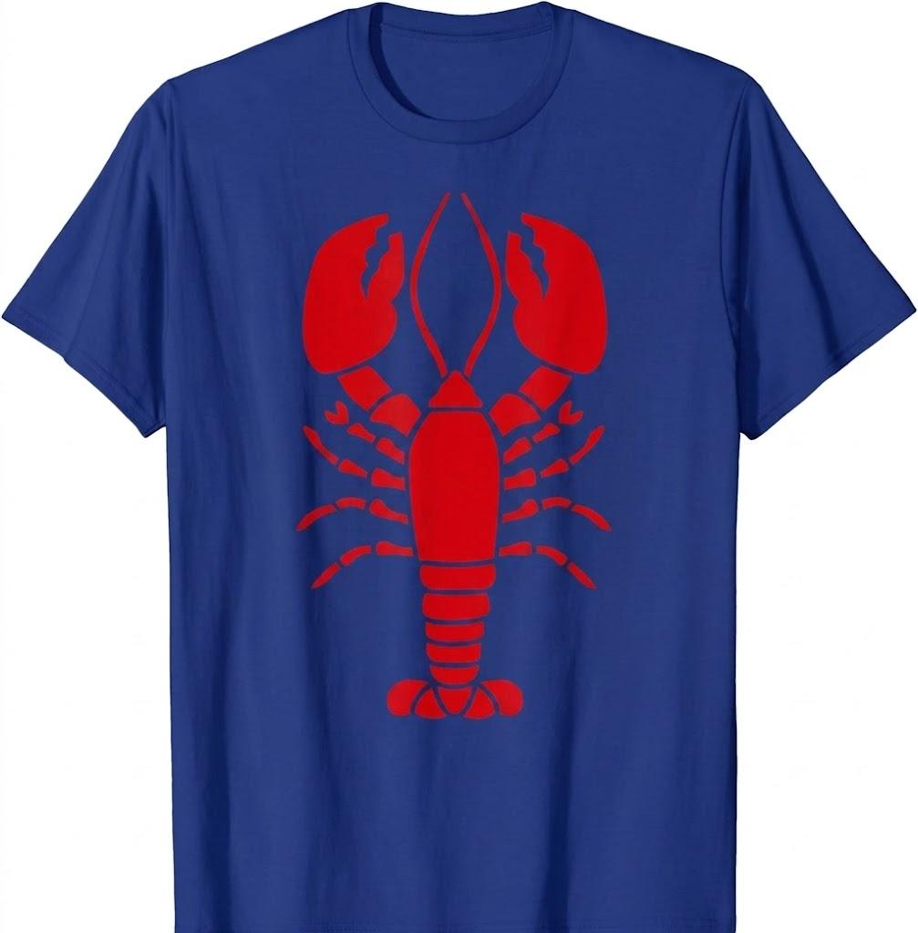 Lobster T-Shirt (Blue, XXL)