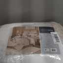Madison Park Emilia Bed in a Bag Comforter Set with Sheets, Gold Metallic Jacquard Damask Design, Traditional, All Season Bedding Includes Bedskirt, Shams, Toss Pillows, King Khaki/Gold 12 Piece