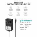 18V 2A AC Adapter Power Supply 36W Switching Wall Mounted Power Adapter Compatible with LED Lights Speakers webcams and More DC 3.5x1.35mm 4.0x1.7mm Equipment (6 ft)