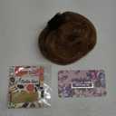 Bella Hair 100% Human Hair Bun Extension Donut Chignon Hairpieces for Both Women and Men Instant Up-Do Fake Bun Scrunchies (#4 Chocolate Brown/Dark Golden Brown)