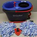 O-Cedar RinseClean Spin Mop & Bucket System + 2 Extra Mop Heads | Clean with Water | Removes 99% of Bacteria
