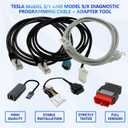 6 Pcs Diagnostic Cables Set for Tesla Model S 3 X Y, USB OBD2 Diagnostic Tools Adapter, with OBDII Adapter Harness 1013230-00-A, 1137658-00-C, 1930388-00-A