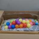 Baby playpen, 79"x71"Baby Playpen with Mat IndoorOutdoor Playpen for Babies and Toddlers with Breathable Play Pen with Ocean Balls Hanging Pocket Basketball Hoop and Football Goal