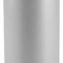 iDesign Freestanding Bathroom Toilet Paper Storage Holder with Lid for 3 Extra Rolls, Silver