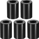 PATIKIL M10 Aluminum Spacers, 5 Pcs Metal Spacer Aluminum M10 x 3/4" OD x 1" L Aluminum Spacer Screw Standoff Round for 3/8" or M10 Screw Bolts