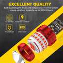 BMT xms 3157 LED Strobe Brake Lights Bulbs - 300% Brighter 3156 3047 3057 3457 4157 4057 Red Flashing Stop Tail Lights, 2Pcs