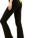 Daydance Black Bootcut Jazz Dance Pants for Women, Comfy Sweatpants for Workout, Exercise, Yoga (Black, M)