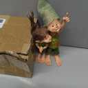 Pixie Elf Brothers Figurine Ornament, Whimsical Resin Dwarf Elf Elves for Patio Lawn Yard Balcony Window Sill Tabletop Bookshelves Decor, Outdoor Garden Gnomes Statue, Unique Friends Gift