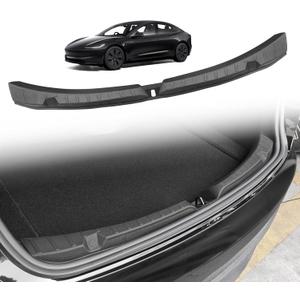 BestEvMod 2025 Upgrade Rear Bumper & Trunk Sill Cover Protector Bumper Guards Compatible with 2025 2024 Refreshed Tesla Model 3 Highland (TPE Version)