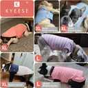 KYEESE 2Pack Dog Shirt, Soft Striped Dogs T Shirts, Lightweight Pet Tank Top, Sleeveless Dog Shirt for Small Dogs, Stretchy Comfortable Pet Vest, Dark Blue, Large