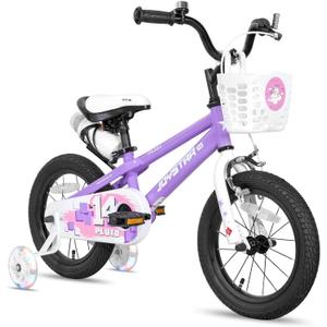 JOYSTAR Pluto 12 14 16 18 20 Inch Kids Bike with Light Up Training Wheels, Kids' Bicycle for Boys Girls Age 3-12 Years, Children Bikes, Multiple Colors (Purple)