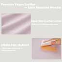 Vegan Leather Changing Pad Cover - 31"X 16" - Waterproof Wipeable, Extra Thick & Portable & Non-Slip Diaper Mat - Fits Standard Changing Tables for Baby Boy Girl (Pink)