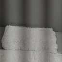 Smiry Bathroom Rugs and Mats Set, 2 Piece U Shaped Chenille Bath Mat and U-Shaped Toilet Rug Set, Non Slip Absorbent Shaggy Bath Rug for Tub, Shower and Bath Room (30" x 20"+24" x 20", White)