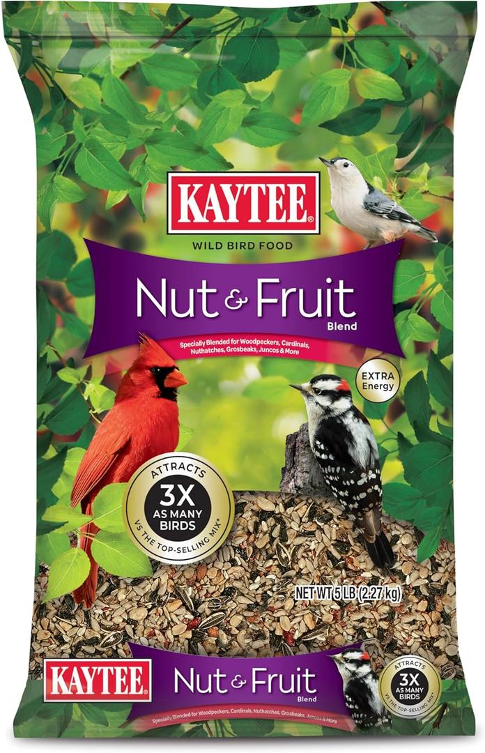 Kaytee Nut & Fruit Wild Bird Seed, 5 lb (5 Pound (Pack of 1))