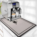 Coffee Mat Super Absorbent Coffee Bar Mat Hide Stain Coffee Maker Mat for Countertops Coffee Bar Accessories Fit Under Coffee Machine Coffee Pot Dish Drying Mat for Kitchen Counter 18"x28"