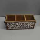 Mango Wood Utensil Drawer Organizer, Silverware Tray Organizer, Kitchen Drawer Organizer for Flatware Cutlery (11" x 4" x 4.5")