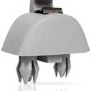 runmade Grey Interior Sun Visor Hook Clip Bracket Compatible with Audi A6 C6; Compatible with VW Passat B7 Polo