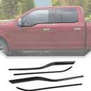 JeCar Black Window Molding Trim for 2015-2020 Ford F150 Outer Door Weatherstrip Window Seal Belt Decor Strips 4pcs