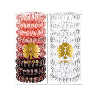 14 PCS Spiral Hair Ties,No Crease Coil Hair Elastic Hair Bands Multi Color Waterproof Phone Cord Hair Accessories For Women Girls Ponytail Holders