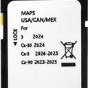 Latest Version Navigation SD Card Fits for Mazda 3 2024, Cx-30 2024, Cx-5 2024-2025, Cx-90 2024-2025 Car GPS Navigation System for USA/Canada Replacement Accessories